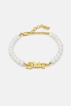 Juicy Couture GOLD JUICY PEARL BRACELET 7 Juicy Couture GOLD JUICY PEARL BRACELET -Juicy Couture 01bSMALLER