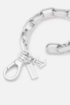 Juicy Couture SILVER CHAIN JC BRACELET -Juicy Couture 07cCLASP