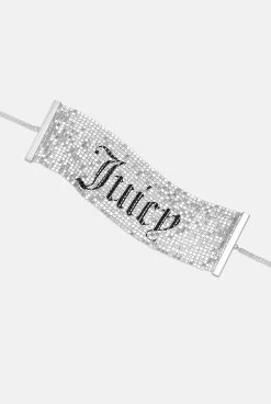 Juicy Couture SILVER MESH CHOKER -Juicy Couture 15bLarge