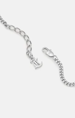 Juicy Couture SILVER PAVÈ CRYSTAL JUICY NECKLACE -Juicy Couture 17cCLASP