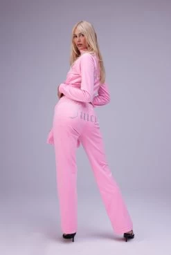 Juicy Couture COTTON CANDY VELOUR DIAMANTE TRACKTOP -Juicy Couture 220817 JUICYCOUTURE SHOT 05 058