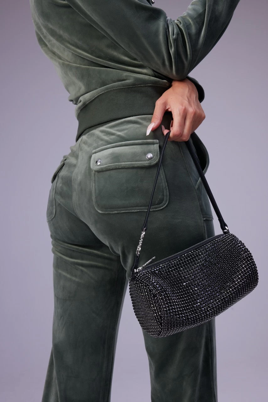 Juicy Couture DARK MOSS CLASSIC VELOUR DEL RAY POCKETED BOTTOMS 5 Juicy Couture DARK MOSS CLASSIC VELOUR DEL RAY POCKETED BOTTOMS - Image 5