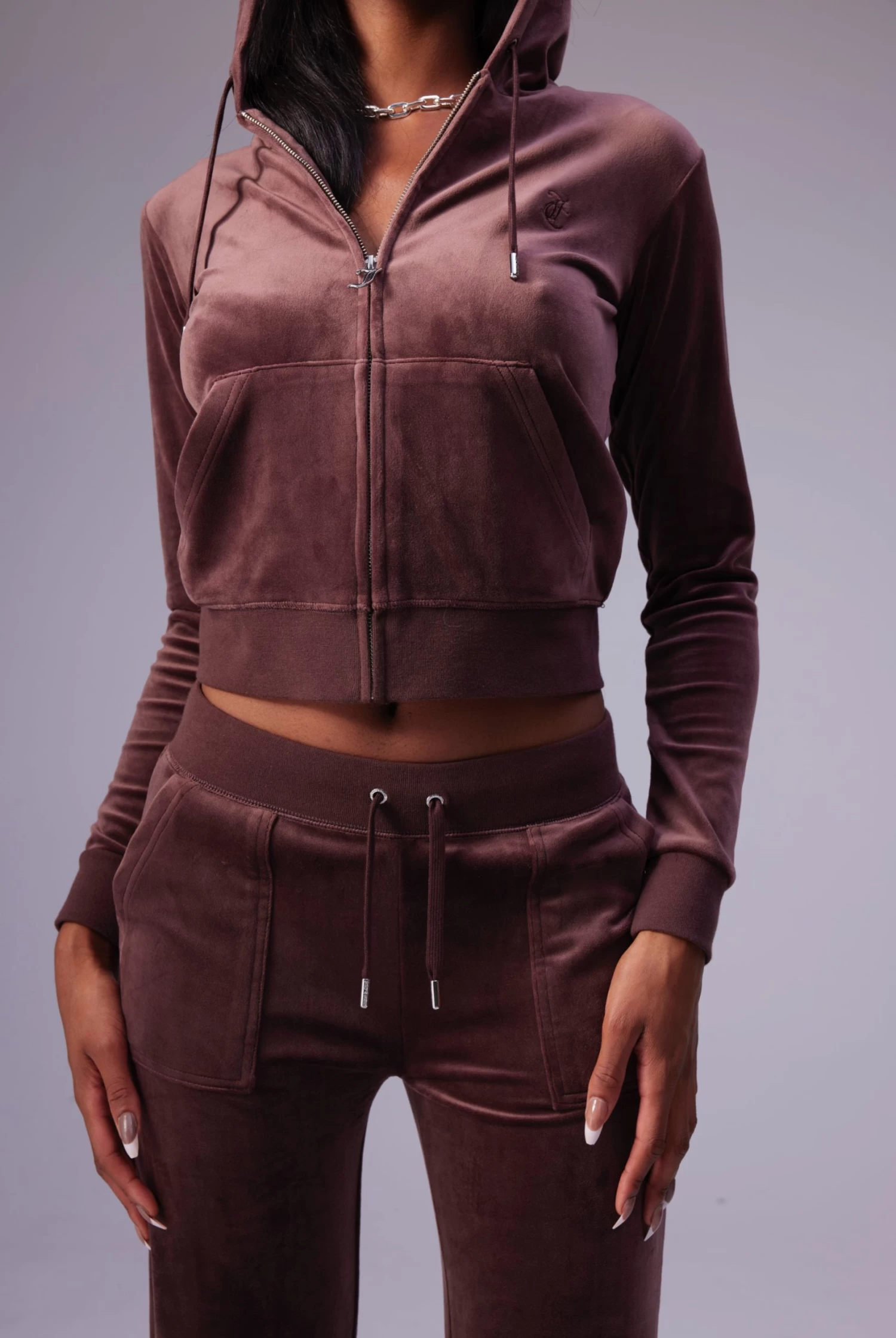 Juicy Couture BITTER CHOCOLATE CLASSIC VELOUR DEL RAY POCKETED BOTTOMS 7 Juicy Couture BITTER CHOCOLATE CLASSIC VELOUR DEL RAY POCKETED BOTTOMS - Image 7