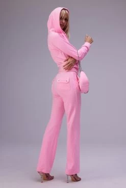 Juicy Couture COTTON CANDY CLASSIC VELOUR DEL RAY POCKETED BOTTOMS -Juicy Couture 220817 JUICYCOUTURE SHOT 112 062copy