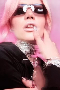 Juicy Couture SILVER MESH CHOKER -Juicy Couture 221026 JH Juicy Couture x Jewellery Gifting Shot 01 0274copy