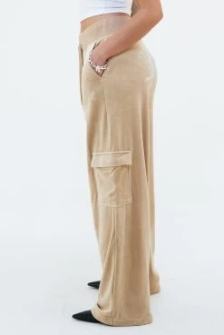 Juicy Couture NOMAD CARGO VELOUR DIAMANTE TROUSER -Juicy Couture 232AUDREECARGOTROUSER JCWBJ23334 483 NOMAD 0041