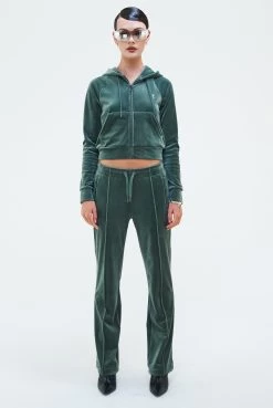 Juicy Couture THYME VELOUR DIAMANTE TRACKSUIT BOTTOM -Juicy Couture 243TINATRACKTOP JCAPW044 482 THYME 0006
