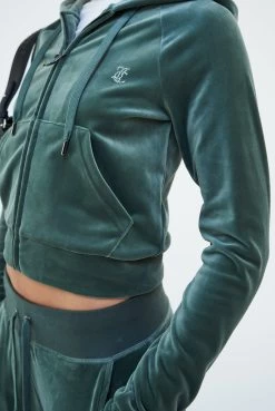 Juicy Couture -Juicy Couture 249MADISONHOODIE JCWA122001 482 THYME 0017