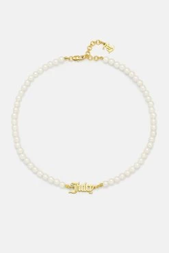 Juicy Couture GOLD JUICY PEARL CHOKER