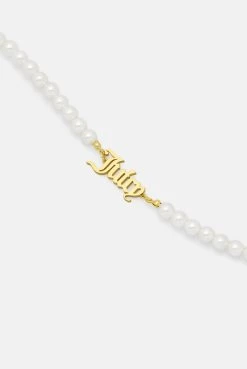 Juicy Couture GOLD JUICY PEARL CHOKER -Juicy Couture 28c