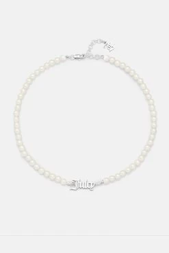 Juicy Couture SILVER JUICY PEARL CHOKER