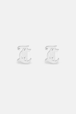 Juicy Couture SILVER JC STUD EARRINGS