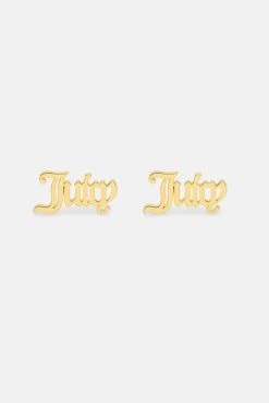 Juicy Couture GOLD JUICY STUD EARRINGS