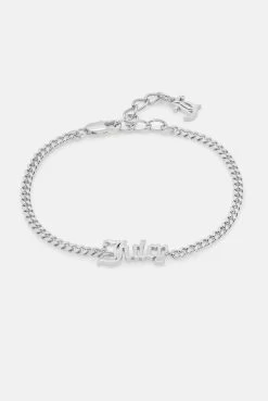 Juicy Couture SILVER JUICY BRACELET WITH MINI CHARM -Juicy Couture 52b