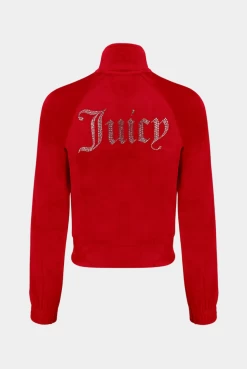 Juicy Couture GOJI BERRY VELOUR DIAMANTE TRACKTOP -Juicy Couture AJUICYCOUTURESUMMER 336 e34498aa 3826 4076 8d3f a03c853330dc