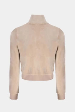 Juicy Couture WARM TAUPE CLASSIC VELOUR TRACK TOP -Juicy Couture AJUICYCOUTURESUMMER 388 d06a501e 42f3 410e 8a0e fb5cfce603d5