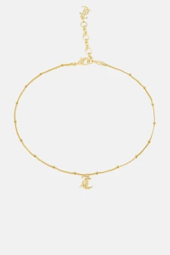 Juicy Couture GOLD MINI JC CHARM NECKLACE