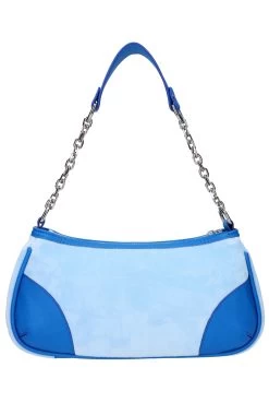 Juicy Couture NANTUCKET BREEZE COLOURBLOCK VELOUR MIX SHOULDER BAG -Juicy Couture ANTOINETTE JCAUB123706 210 POWDERBLUE 03