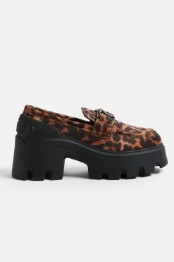 Juicy Couture LEOPARD HAIR-ON LEATHER TRACK LOAFER