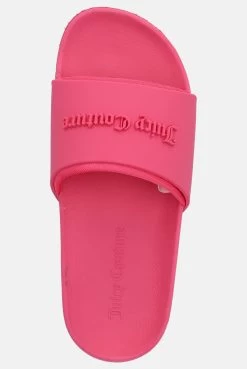 Juicy Couture RASPBERRY SORBET EMBOSSED SLIDERS 7 Juicy Couture RASPBERRY SORBET EMBOSSED SLIDERS -Juicy Couture BREANNA JCAY121047 124 04