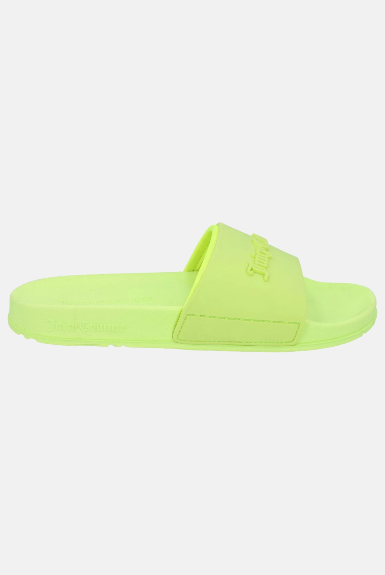 Juicy Couture SHARP GREEN EMBOSSED SLIDERS 1 Juicy Couture SHARP GREEN EMBOSSED SLIDERS