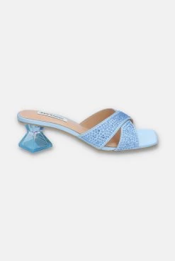 Juicy Couture NANTUCKET BREEZE SATIN DIAMANTE MULES