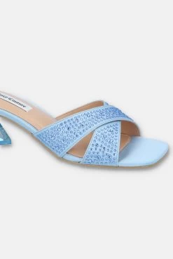 Juicy Couture NANTUCKET BREEZE SATIN DIAMANTE MULES -Juicy Couture CINDARELLA JCFMUL222022 382 NANTUCKETBREEZE 02