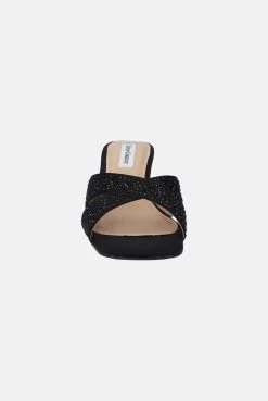 Juicy Couture BLACK SATIN DIAMANTE MULES -Juicy Couture CINDERELLA JCFMUL222022 101 03