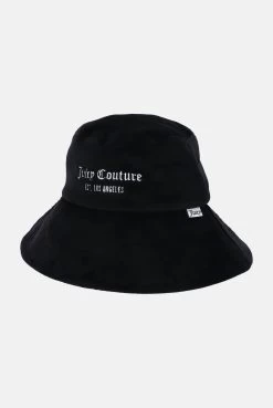 Juicy Couture BLACK LONG BRIM BUCKET HAT -Juicy Couture CLAUDINEBUCKET JCAWH123704 101 BLACK 02