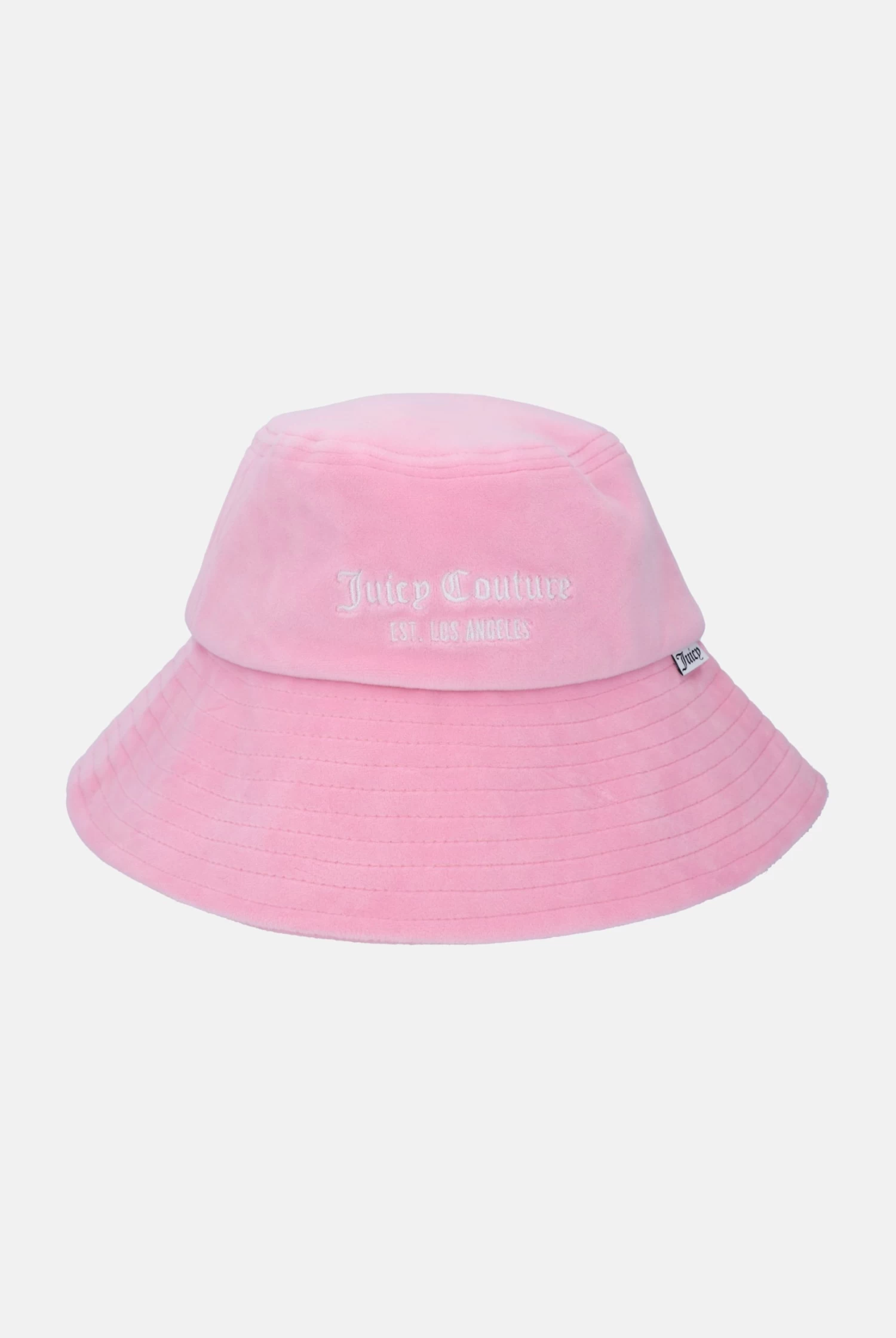 Juicy Couture BEGONIA PINK LONG BRIM BUCKET HAT 1 Juicy Couture BEGONIA PINK LONG BRIM BUCKET HAT
