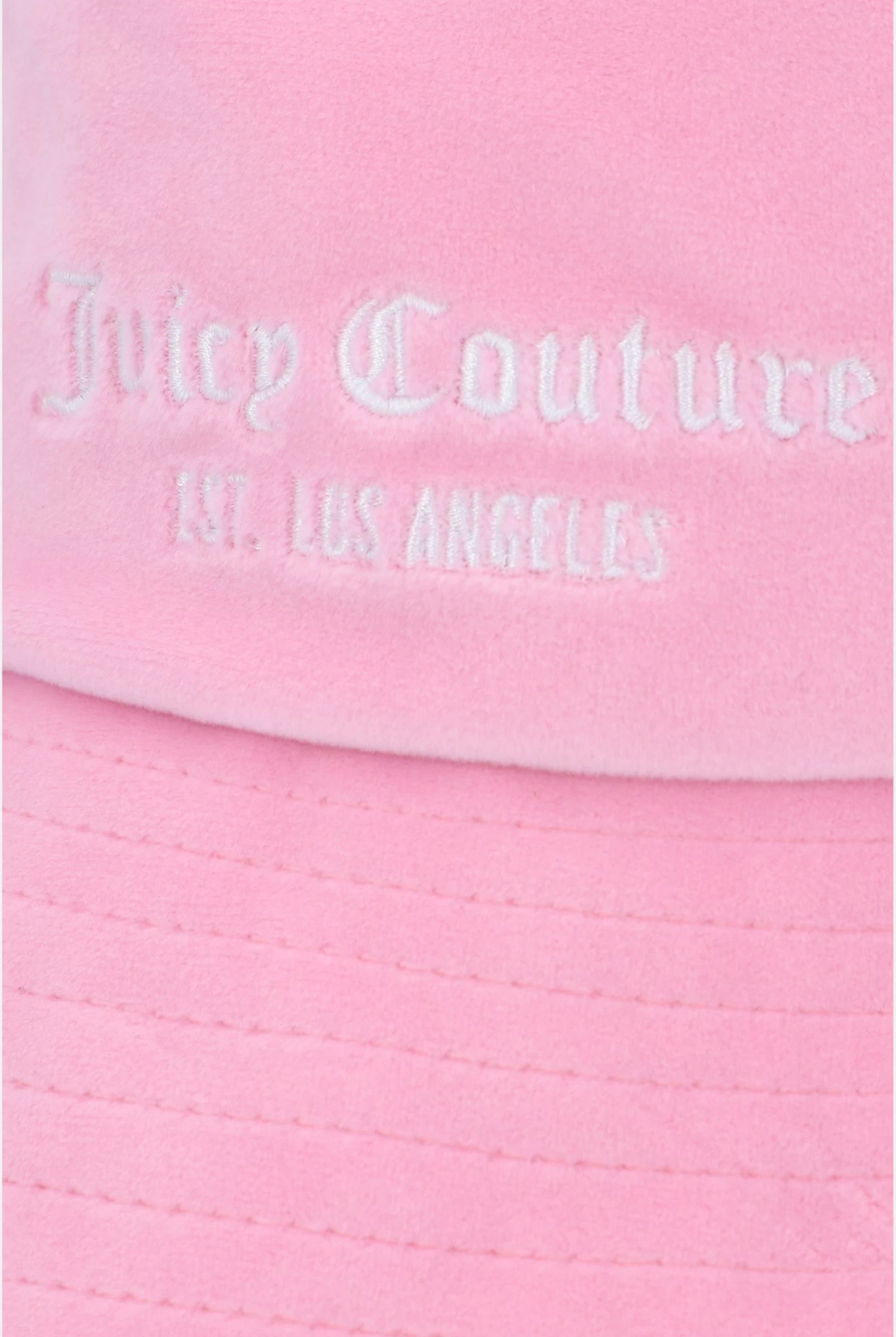 Juicy Couture BEGONIA PINK LONG BRIM BUCKET HAT 4 Juicy Couture BEGONIA PINK LONG BRIM BUCKET HAT - Image 4