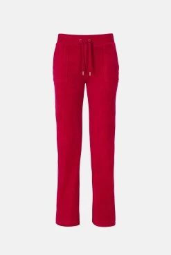 Juicy Couture ASTOR RED CLASSIC VELOUR DEL RAY POCKETED BOTTOMS -Juicy Couture CRDELRAYPKT JCCB221003 122 ASTORRED 01