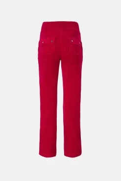 Juicy Couture ASTOR RED CLASSIC VELOUR DEL RAY POCKETED BOTTOMS -Juicy Couture CRDELRAYPKT JCCB221003 122 ASTORRED 02