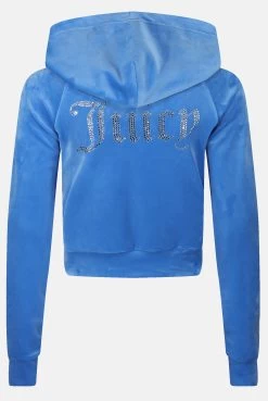Juicy Couture REGATTA DIAMANTE VELOUR HOODIE -Juicy Couture CopyofJCWA122001 REGATTA 2