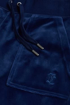 Juicy Couture BLUE DEPTHS CLASSIC VELOUR DEL RAY POCKETED BOTTOMS -Juicy Couture DELRAY BLUEDEPTHS JCAP180 484 3