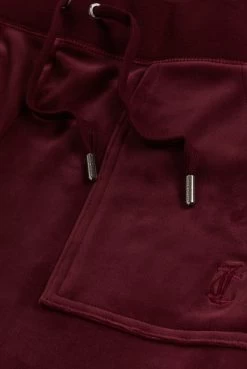 Juicy Couture TAWNY PORT CLASSIC VELOUR DEL RAY POCKETED BOTTOMS -Juicy Couture DELRAY TAWNYPORT JCAP180 485 3