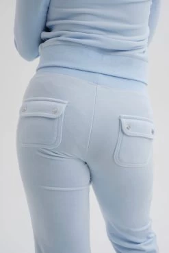 Juicy Couture NANTUCKET BREEZE CLASSIC VELOUR DEL RAY POCKETED BOTTOMS -Juicy Couture DELRAYBOTTOMS JCAP180 382 NANTUCKETBREEZE 002