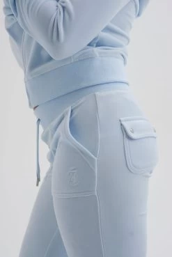 Juicy Couture NANTUCKET BREEZE CLASSIC VELOUR DEL RAY POCKETED BOTTOMS -Juicy Couture DELRAYBOTTOMS JCAP180 382 NANTUCKETBREEZE 003