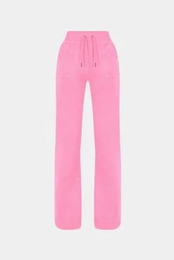Juicy Couture COTTON CANDY CLASSIC VELOUR DEL RAY POCKETED BOTTOMS -Juicy Couture DELRAYPANTPKT JCAP180 302 COTTONCANDY 01