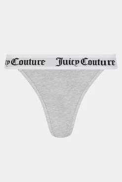 Juicy Couture SILVER MARL COTTON LOUNGE KNICKER