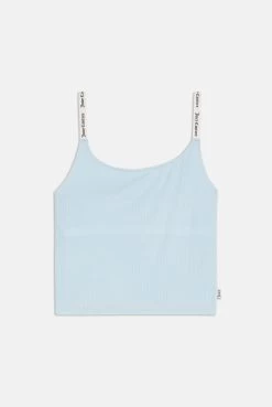 Juicy Couture NANTUCKET BREEZE CONTRAST STRAP RIBBED TANK TOP -Juicy Couture ELINA NANTUCKETBREEZE JCLO223504 382 9