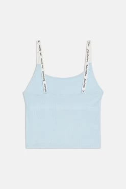Juicy Couture NANTUCKET BREEZE CONTRAST STRAP RIBBED TANK TOP -Juicy Couture ELINA NANTUCKETBREEZE JCLO223504 382 9B