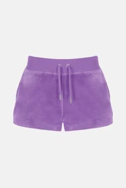 Juicy Couture SHEER LILAC CLASSIC VELOUR TRACK SHORT -Juicy Couture EVESHORT JCCH121001 380 SHEERLILAC 01