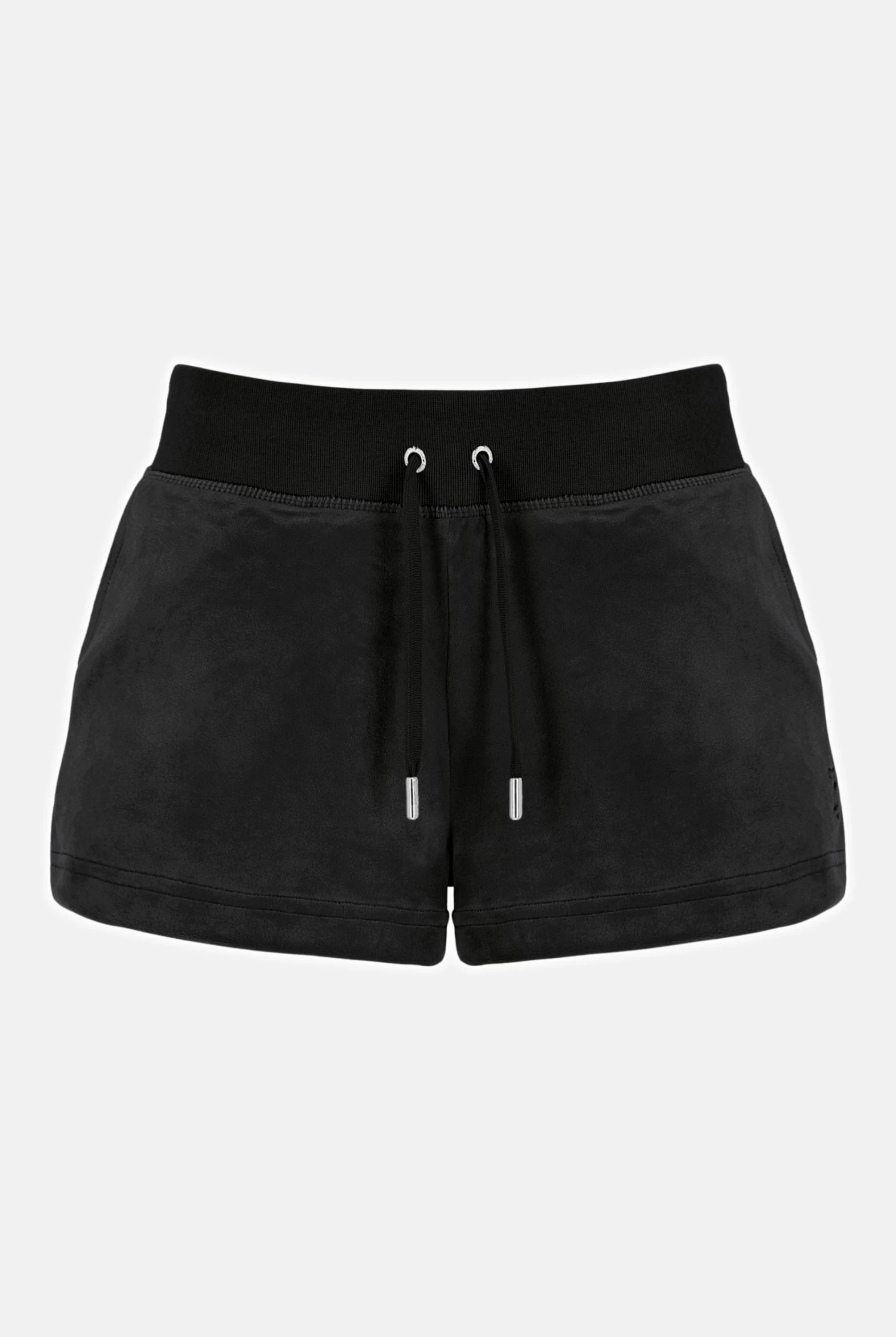 Juicy Couture BLACK CLASSIC VELOUR TRACK SHORT 1 Juicy Couture BLACK CLASSIC VELOUR TRACK SHORT