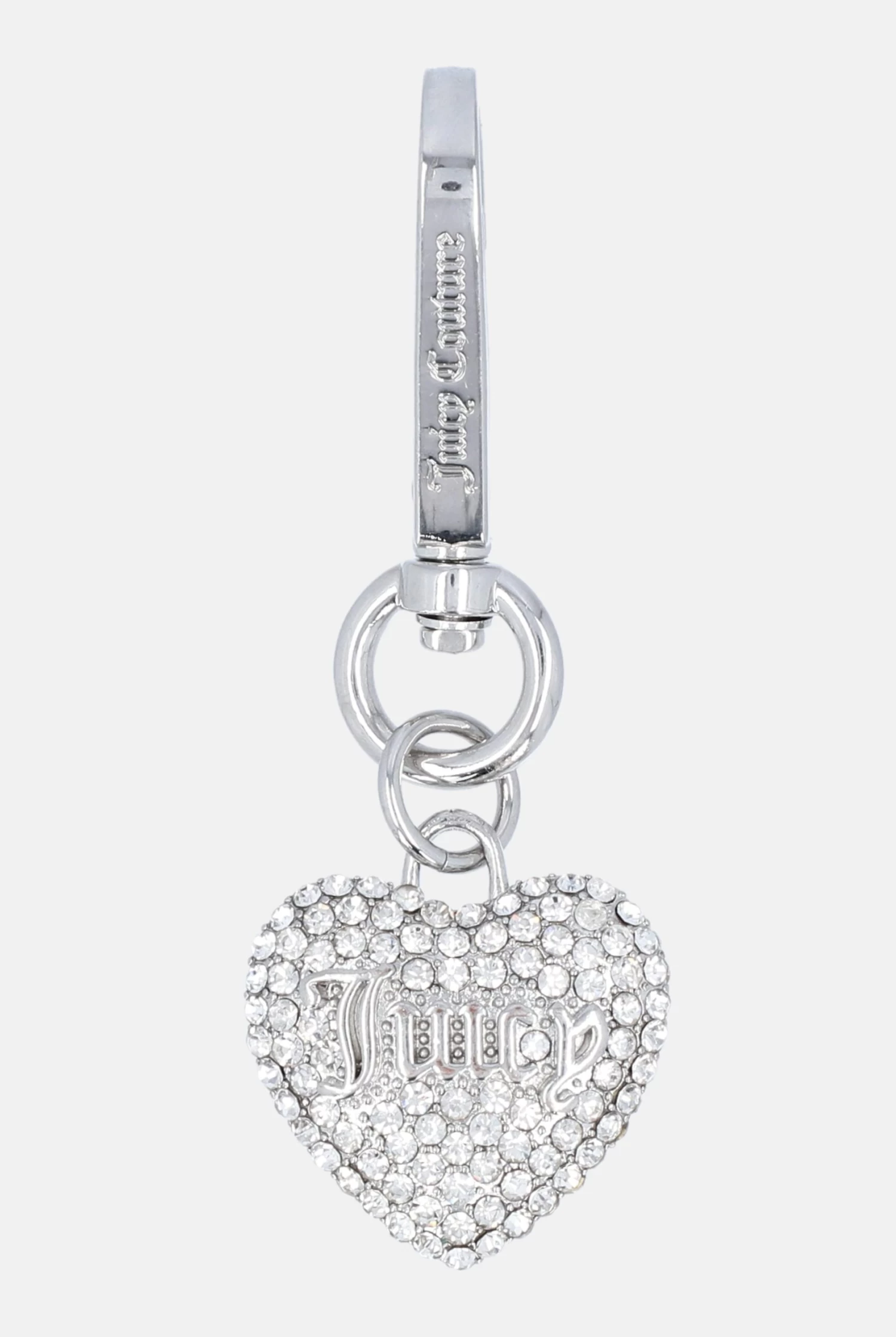 Juicy Couture SILVER DIAMANTE PAVE HEART KEY FOB 4 Juicy Couture SILVER DIAMANTE PAVE HEART KEY FOB - Image 4