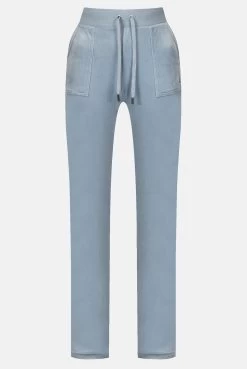 Juicy Couture BLUE FOG CLASSIC VELOUR DEL RAY POCKETED BOTTOMS 7 Juicy Couture BLUE FOG CLASSIC VELOUR DEL RAY POCKETED BOTTOMS -Juicy Couture JCAP180 BLUEFOG 1