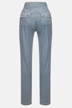 Juicy Couture BLUE FOG CLASSIC VELOUR DEL RAY POCKETED BOTTOMS 8 Juicy Couture BLUE FOG CLASSIC VELOUR DEL RAY POCKETED BOTTOMS -Juicy Couture JCAP180 BLUEFOG 2