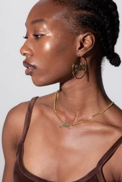 Juicy Couture GOLD JUICY NECKLACE 12 Juicy Couture GOLD JUICY NECKLACE -Juicy Couture JCJCHN222012245302TESSUTISIZELARGE