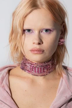 Juicy Couture PINK MESH CHOKER -Juicy Couture JCJCN222052460012