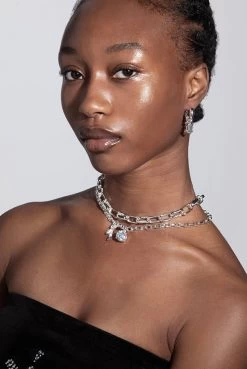 Juicy Couture CLEAR CRYSTAL JC NECKLACE -Juicy Couture JCJCN22212745603